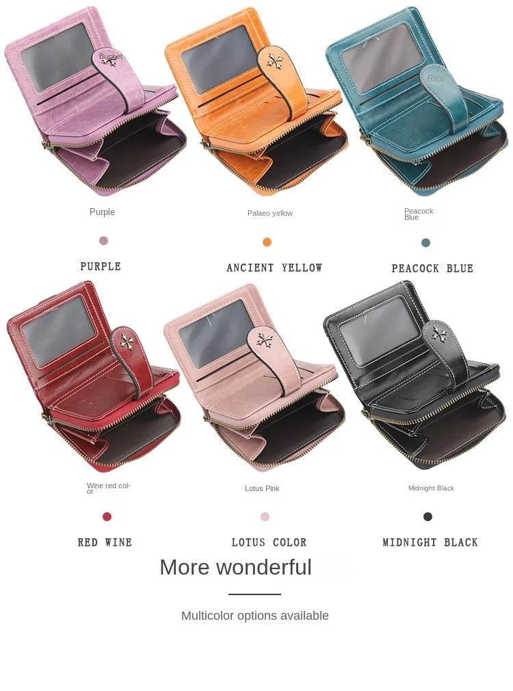 Portefeuille Femme Élégant Vintage