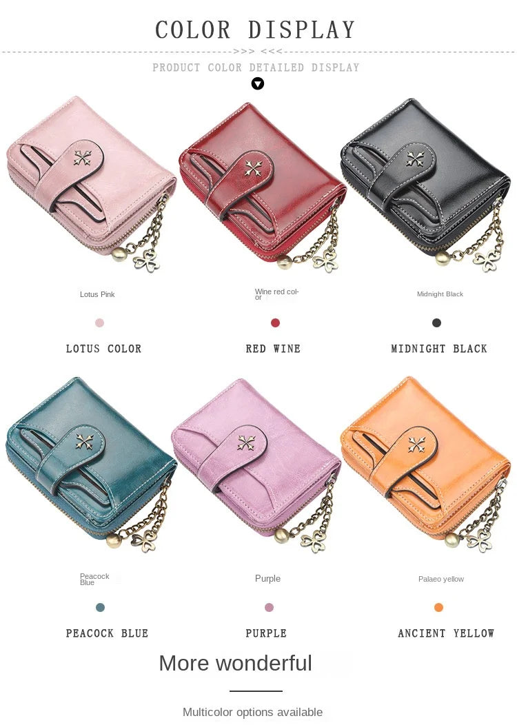 Portefeuille Femme Élégant Vintage