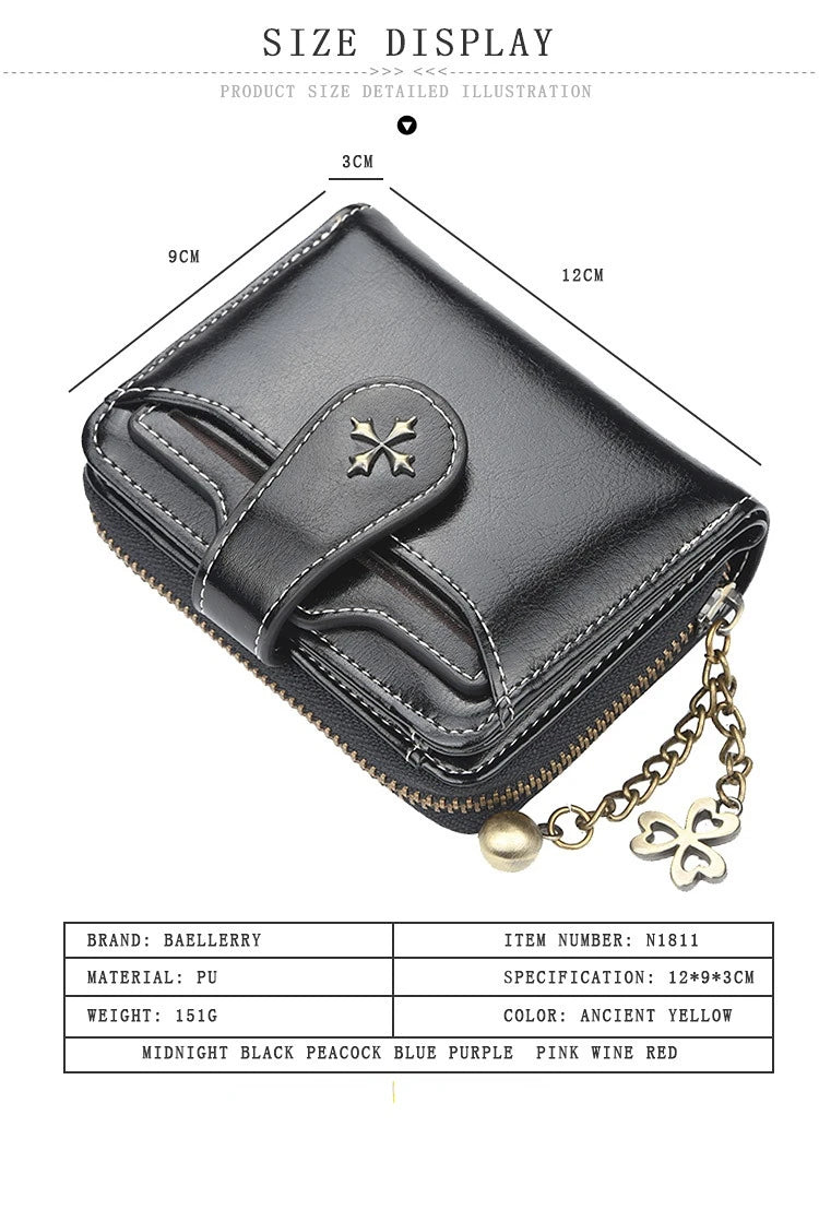 Portefeuille Femme Élégant Vintage